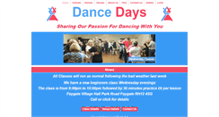 Desktop Screenshot of dancedays.biz