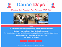 Tablet Screenshot of dancedays.biz